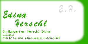 edina herschl business card